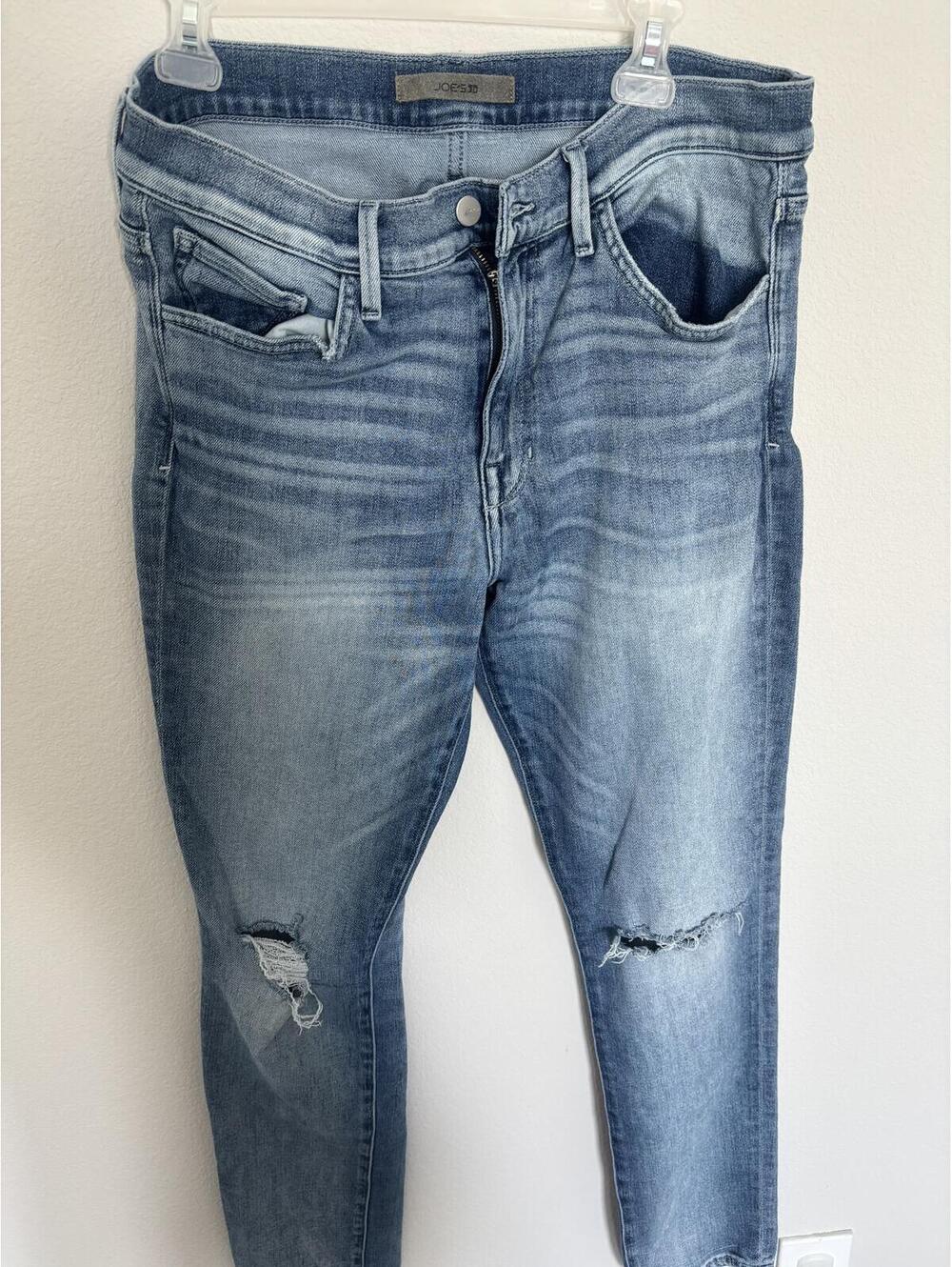 Joe's Distressed Light Blue Denim Jeans